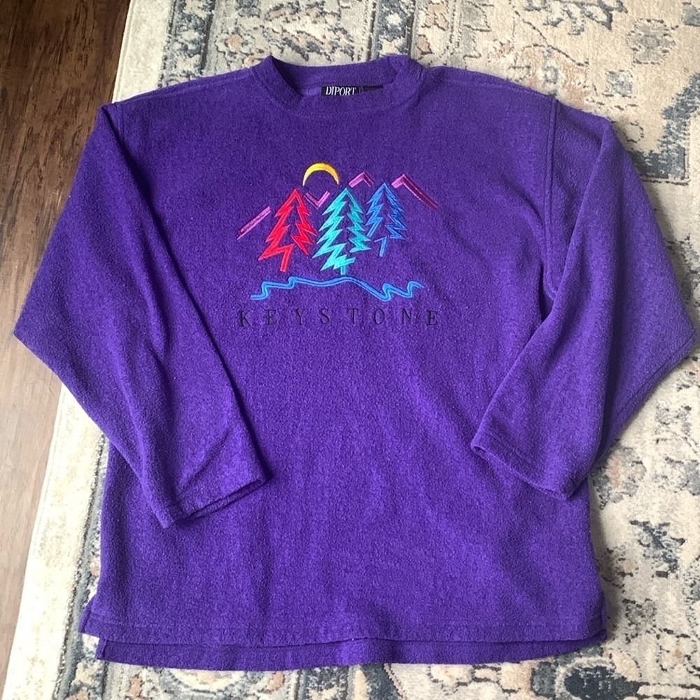 Vintage keystone purple eclectic sweater